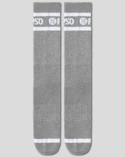 3 Pack - Logo Stripe Crew - Gray