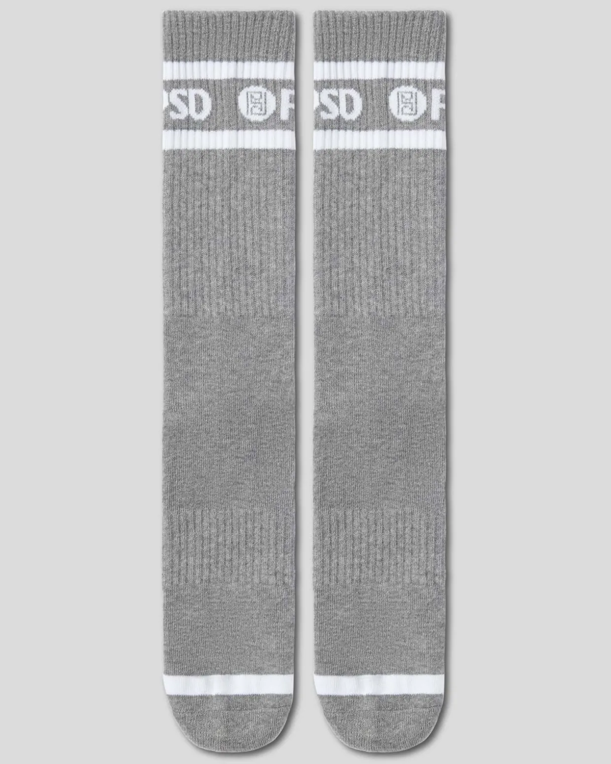 3 Pack - Logo Stripe Crew - Gray