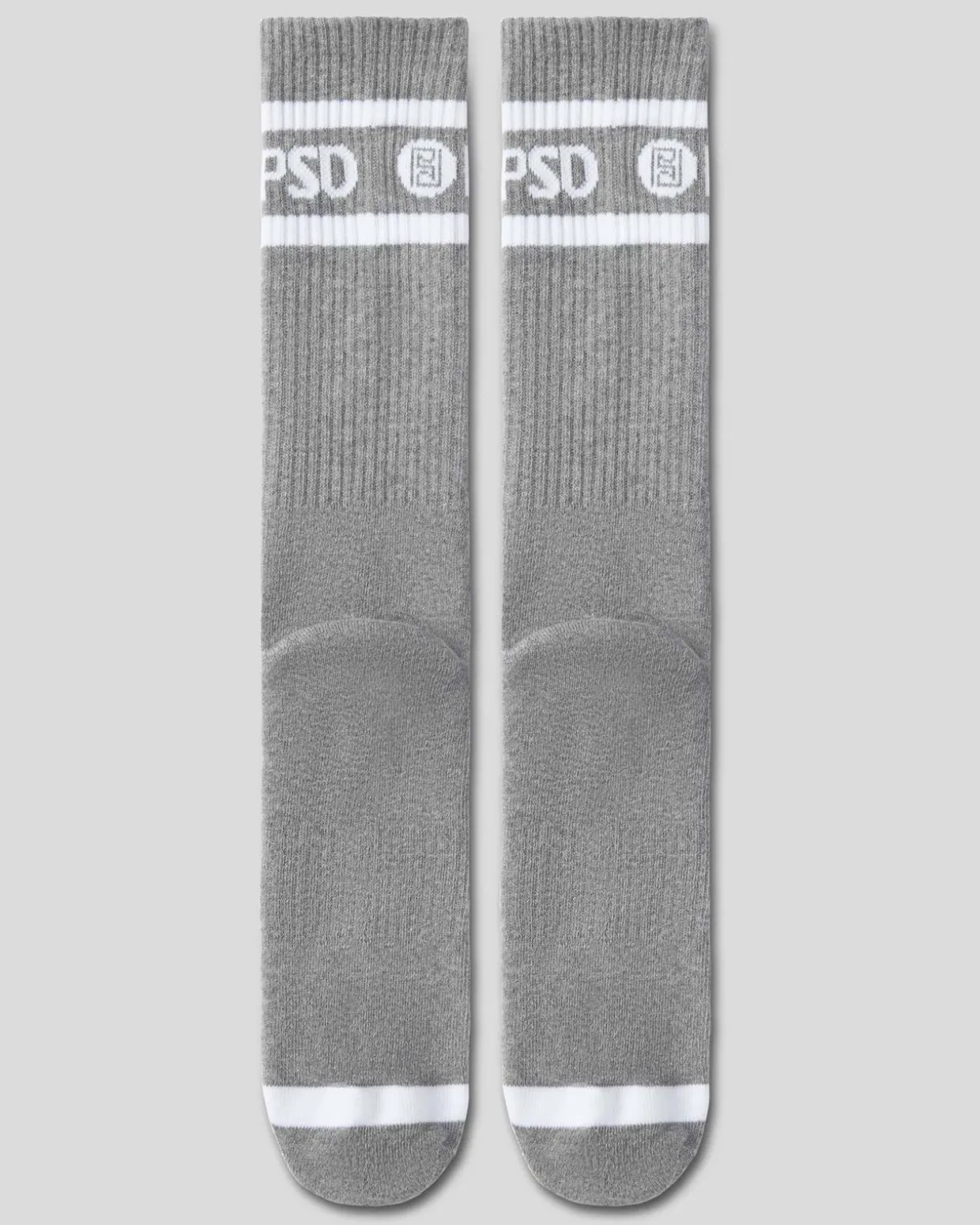 3 Pack - Logo Stripe Crew - Gray