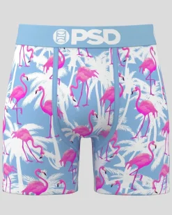 Flamingo Palm Sky