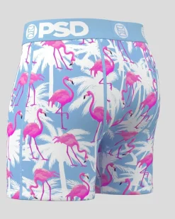 Flamingo Palm Sky